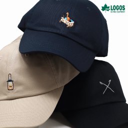 LOGOS キャップ ロゴス アウトドア刺繍 キャンプグッズ イラスト アイコン メンズ レディース アウトドアブランド 帽子 キャンプ ロゴキャップ フロント刺繍 コットンキャップ 春夏 秋冬 ユニセックス 誕生日 プレゼント 男性 女性 ギフト ラッピング