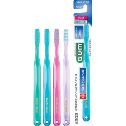 サンスター GUM(ガム) デンタルブラシ #202 コンパクトヘッド ふつう 【日用消耗品】