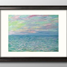 クロード モネ Coucher de soleil ? Pourville, pleine mer A3 サイズ ポスター アート おしゃれ 絵画 インテリア 北欧 イラスト マット紙 艶消し アートパネル 額 フレーム デザイン 壁掛け ギフト 新築祝い ディスプレイ 引越し祝い　新生活　空間デザイン 