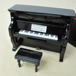 ミニチュア楽器！アップライトピアノ　（黒）♪お取り寄せ商品です♪♪【楽器-音楽雑貨】