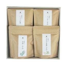 【女性におすすめ】薬膳くずゆ４種詰合せ【くずゆ・しょうが湯】当帰くずゆ よもぎ生姜くずゆ ニッキくずゆ しょうが湯 4種セット 奈良 吉野葛 てんさい糖 葛湯 健康 男性 女性 父の日 母の日 誕生日 敬老の日 贈り物 プレゼント ギフト 結婚祝い 出産祝い 御祝 御礼