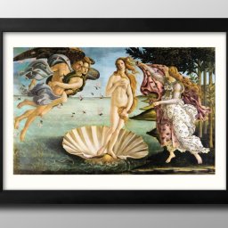 サンドロ ボッティチェッリ ヴィーナスの誕生 A3 サイズ ポスター アート おしゃれ 絵画 インテリア 北欧 イラスト マット紙 艶消し アートパネル 額 フレーム デザイン 壁掛け ギフト 新築祝い ディスプレイ 引越し祝い　新生活　空間デザイン 