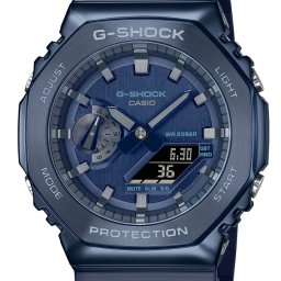 CASIO カシオ G-SHOCK ジーショック 腕時計 八角形フォルム ステンレスベゼル 樹脂バンド アナデジ ネイビー GM-2100N-2A 海外正規品 無料ラッピング可