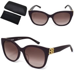バレンシアガ サングラス BALENCIAGA BB0103SA-005 サングラス アジアンフィット メンズ レディース ユニセックス バイオレット レッドグラデーション