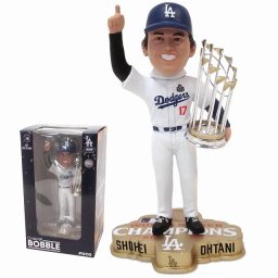 大谷翔平選手 ドジャース 2024 ワールド シリーズ チャンピオン ボブルヘッド ホワイト 世界限定2024個 シリアルナンバー入り日本未発売
