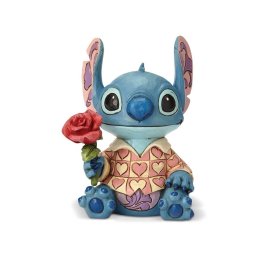 【早い者勝ち！限界価格】Jim Shore ジム ショア フィギュア スティッチ バレンタイン ローズ ハート 6001280 Disney Traditions ディズニートラディション enesco. エネスコ 木彫り調 置物 飾り ディスプレイ 雑貨 クリスマスプレゼント ギフト