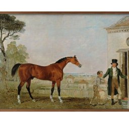 ランバート マーシャル Sultan at the Marquess of Exeter's Stud A3 サイズ ポスター アート おしゃれ 絵画 インテリア 北欧 イラスト マット紙 艶消し アートパネル 額 フレーム デザイン 壁掛け ギフト 新築祝い ディスプレイ 引越し祝い　新生活　空間デザイン 