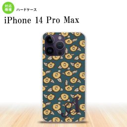 iPhone14 ProMax iPhone14 Pro Max スマホケース 背面ケース ハードケース つばき 紺 +アルファベット 2022年 9月発売 nk-i14pm-1703i