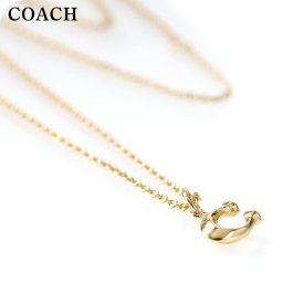 コーチ ネックレス レディース ブランド COACH ペンダント ロゴ 335949 GLD 710 ゴールド アクセサリー