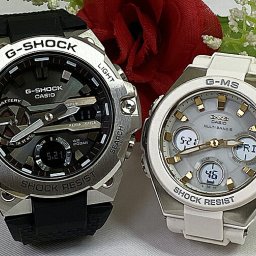恋人たちのGショックペアウオッチ G-SHOCK BABY-G ペアウォッチ  カシオ 2本セット 電波ソーラー GST-B400-1AJF MSG-W100-7A2JF人気 ラッピング無料　クリスマス プレゼント 誕生日 御祝い還暦 銀婚式 結婚記念日 婚約