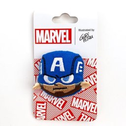 キャプテン・アメリカ ぬいぐるみ バッジ マスコット 青 アクセサリー