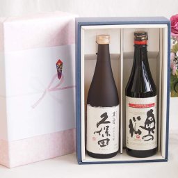 プレミアム日本酒ギフトボックス久保田萬寿セット 奥の松酒造 奥の松 純米吟醸 15% (福島県)720ml×2本