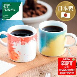 日本製cosmos マグカップペア SE6-135-4 テーブルウェア 内祝 快気祝い 結婚祝い プレゼント お誕生日 cosmosは一皿に小宇宙が広がるような幻想的なデザインの器です