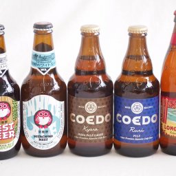 地域が生んだクラフトビール5本セット(コエド ルリalc5.5％(埼玉県) コエド キャラalc5％(埼玉県) 常陸野 アンバーエールalc6％(茨城県) 常陸野 ホワイトエールalc5.5％(茨城県) ロングボードアイランドラガーalc4.5％(アメリ