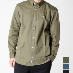 カーハート Carhartt I023339 シャツ メンズ トップス 長袖 ロングスリーブ マディソンシャツ コットン 長袖シャツ カジュアル LONG SLEEVE MADISON SHIRT シンプル ギフト プレゼント WIP WORK IN PROGRESS 全3色 XS S M L XL