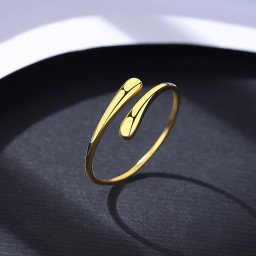 リング キュービックジルコニア シルバー925 イエローゴールド 石なし シンプル 上品 エレガント おしゃれ cr20060819