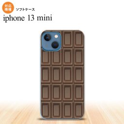 iPhone13mini iPhone13 mini ケース ソフトケース チョコ ビター 茶 iPhone ミニ 5.4インチ  おしゃれ かわいい メンズ レディース キッズ デザインたくさん nk-i13m-tp736