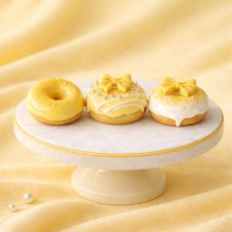 3種のパステルドーナツ(CITRON YELLOW | シトロンイエロー)誕生日 結婚祝い お祝い 記念日