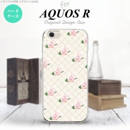 【SH03J】【スマホケース/スマホカバー】【アクオス R】SH03J スマホケース AQUOS R SH-03J カバー アクオス R 花柄・バラ（J） ベージュ nk-sh03j-264【メール便送料無料】