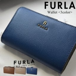 フルラ 二つ折り財布 CAMELIA レディース 本革 レザー 大人 シックなカラー 大容量 コンパクト ウォレット 上品 おしゃれ 可愛い シンプル 誕生日 プレゼント ギフトにも最適 成人 卒業 入学