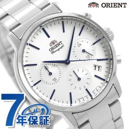 オリエント 腕時計 クロノグラフ クオーツ メンズ RN-KV0302S ORIENT コンテンポラリー 時計 ホワイト