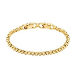 新品 送料無料 SWAROVSKI スワロフスキー EMILY エミリー テニス ブレスレット 5278353 レディース イエロー ゴールド