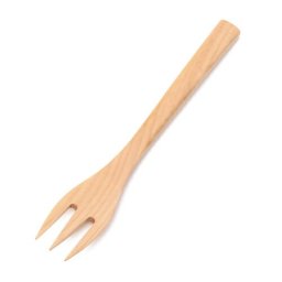 ＼国産木を使用した木製カトラリー／木製フォーク 15cm 天然木（ミズメ材）|大分県 甲斐のぶお工房| フォーク カトラリー 木製 お玉 レードル キッチン用品 カフェ 国産 日本製 職人 おしゃれ