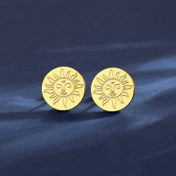 ピアス 両耳用 レディース 人工クリスタル ステンレス イエローゴールド te21052004