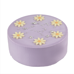センイルケーキ パステル パープル クリームケーキ 4号 13.5cm 2～4人分 約285g 【選べる付属品： バースデー 飾り クリスマス 飾り】 お誕生日ケーキ 誕生日 ホールケーキ 苺 苺ケーキ