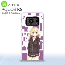 SH-51B AQUOS R6 AQUOS R6 スマホケース ハードケース 女の子 A 紫 メンズ レディース nk-r6-1324