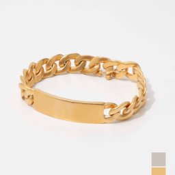 メゾン マルジェラ MAISON MARGIELA SI8UY0004 SV0130 ブレスレット Bracelet メンズ レディース アクセサリー インターロッキング チェーンブレスレット スターリングシルバー ID タグ カーブブレスレット ギフト プレゼント お祝い ゴールド シルバー 4 5 6