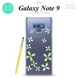 Galaxy Note 9 ギャラクシー ノート9 SC-01L SCV40 スマホケース カバー ハードケース 花柄 緑 nk-note9-807[スマホ,スマホケース,スマホカバー,ケース,カバー,ジャケット]