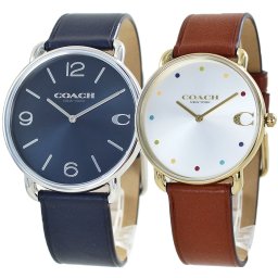 ペアウォッチ コーチ ペア腕時計 手表 カップル 大人 メンズ 父の日 レディース 母の日 革ベルト 夫婦 両親 結婚祝い ブランド 時計 シンプル 誕生日 結婚記念日 ペアギフト おすすめ 成人 卒業 入学
