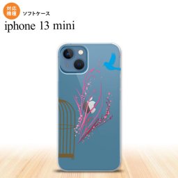 iPhone13mini iPhone13 mini ケース ソフトケース 青い鳥 紫 赤 iPhone ミニ 5.4インチ  おしゃれ かわいい メンズ レディース キッズ デザインたくさん nk-i13m-tp1293