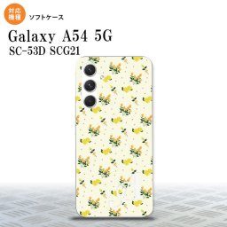 Galaxy A54 5G Galaxy A54 5G スマホケース 背面ケースソフトケース 花柄 バラ ドット 小 黄 +アルファベット 2023年 5月発売 nk-a54-tp251i
