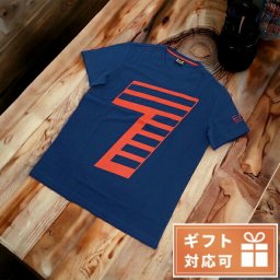 イーエーセブン Tシャツ メンズ コットン100% トルコ 6HPT33 BLUE OPAL ブルー系 ファッション