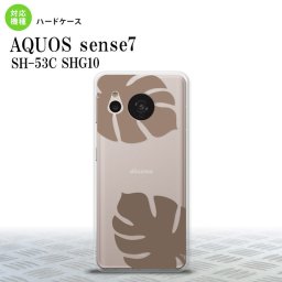 sense7 sense7 スマホケース 背面ケース ハードケース モンステラ クリア 茶 2022年 11月発売 nk-sens7-456