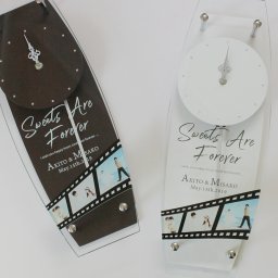 『フィルム 掛時計』結婚 新築 退職 プレゼント 写真・名入れ壁掛け時計（フィルム）結婚祝い 贈り物