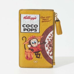アニヤ ハインドマーチ  ANYA HINDMARCH 5050925 182904 カードケース ココポップス コラボモデル Anya Brands Zip Card Case Coco Pops in Shiny Capra レディース カードホルダー レザー フラグメントケース コインケース 名刺入れ 通勤 ミニ財布 コンパクト