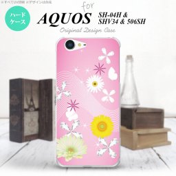 【SH04H】【スマホケース/スマホカバー】【アクオス ゼータ】SH04H スマホケース AQUOS ZETA SH04H カバー アクオス ゼータ 花柄・ミックス（B） ピンク nk-sh04h-275【メール便送料無料】