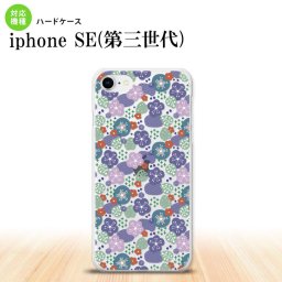 iPhoneSE 3 iPhoneSE 3 スマホケース ハードケース 花柄 春 紫 メンズ レディース nk-ise3-1706