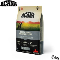 アカナ ACANA ドッグフード アダルトスモールブリードレシピ 小型犬 成犬用 穀物不使用 6kg 正規品 無添加 グレインフリー