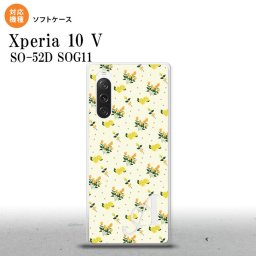 Xperia10V Xperia10V スマホケース 背面ケースソフトケース 花柄 バラ ドット 小 黄 +アルファベット 2023年 7月発売 nk-xp105-tp251i