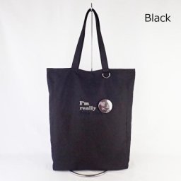 トムとジェリー 推し活 バッチ付き マルチトートバッグ(ブラック) Flapper