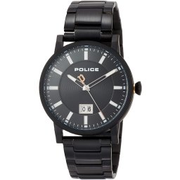 2年保証 新品 送料無料 POLICE ポリス COLLIN コリン 腕時計 15404JSB 15404JSB/02M ステンレス カレンダー メンズ ブラック クォーツ 電池式
