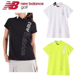 ニューバランス ゴルフ レディース 接触冷感 UPF50＋ 半袖 モックネック プルオーバー New Balance Golf 012-4166504 2024年春夏モデル お誕生日祝い お祝い 記念品 30代 40代 50代 60代 母の日 お母さん 還暦祝い 敬老の日 彼女 人気プレゼント プレゼント