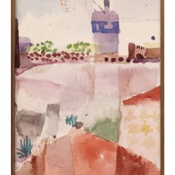 パウル クレー モスクのあるハマメット風景 A3 サイズ ポスター アート おしゃれ 絵画 インテリア 北欧 イラスト マット紙 艶消し アートパネル 額 フレーム デザイン 壁掛け ギフト 新築祝い ディスプレイ 引越し祝い　新生活　空間デザイン 