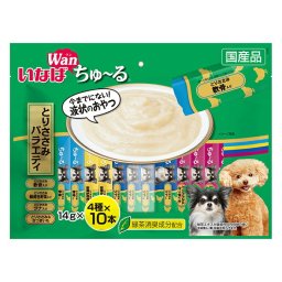 いなば Wanちゅ～る とりささみバラエティ 犬用 14g×40本