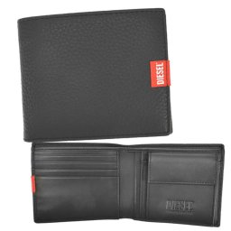 ディーゼル DIESEL 財布 二つ折り財布 折りたたみ財布 小銭入れ付き X09358 PR013 T8013 BI-FOLD COIN S WALLET メンズ ブラック