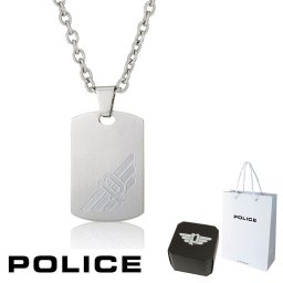 正規品 ポリス POLICE ペンダント ネックレス LIBERTY リバティ 26132PSS 26132PSS01 ステンレス 316L サージカルステンレス プレート シルバー メンズ 男性 ギフト プレゼント 新品 送料無料